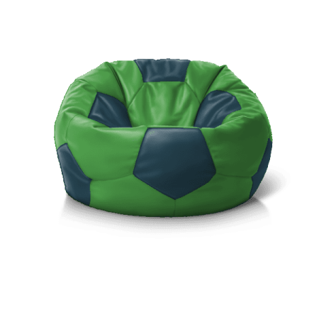Крісло м''яч Green + Midnight Blue' — ергономічні м’які меблі для дому та офісної лаунж-зони.